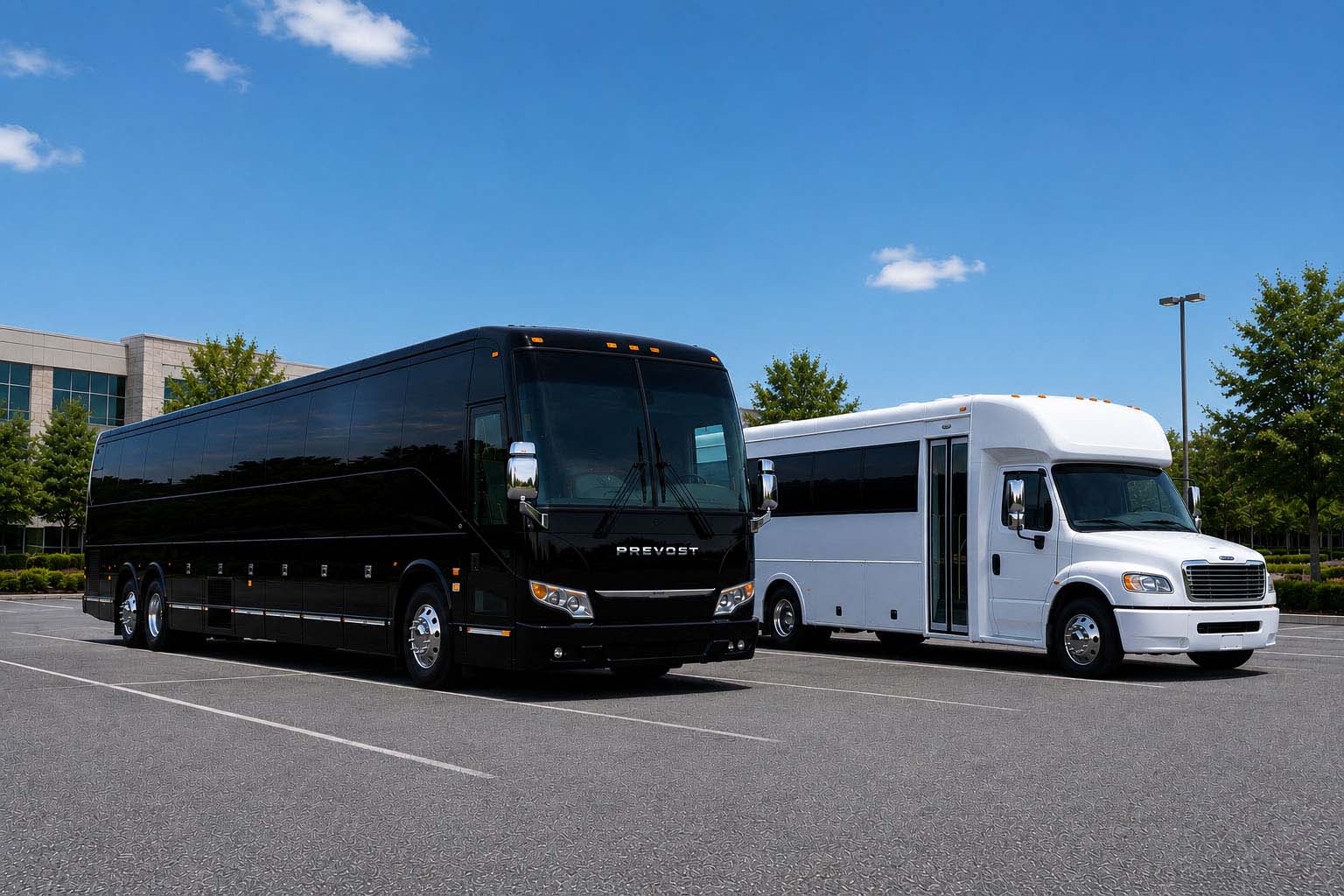 Charter bus rental in Greenville, NC